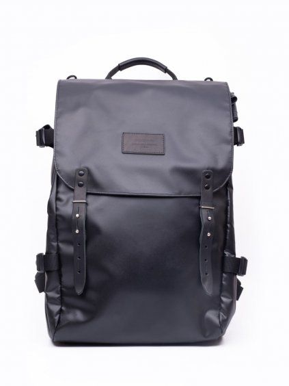 Černý městský a cestovní batoh SHERPA Deft, přední pohled