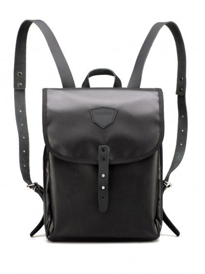 Černý městský batoh VOLTA MINI Black, přední pohled