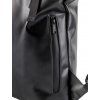 Černý batoh MUZA Black, detail zip