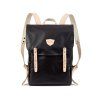 Černý městský batoh se světlými detaily VOLTA Black, přední pohled