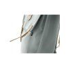 Lesklý šedý městský batoh VOLTA Shiny Grey, detail magnet