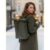 delfin olive green black details woman