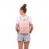 Růžový městský batoh VOLTA MINI Pink, modelka 1